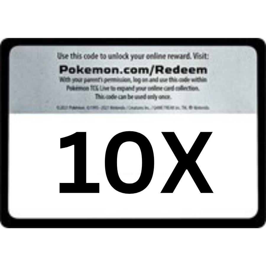 10X Pokemon Code Cards