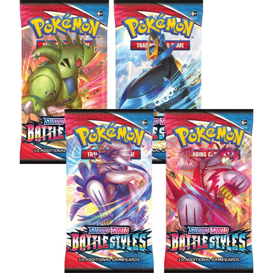 Battle Styles Booster Pack Art Set of 4
