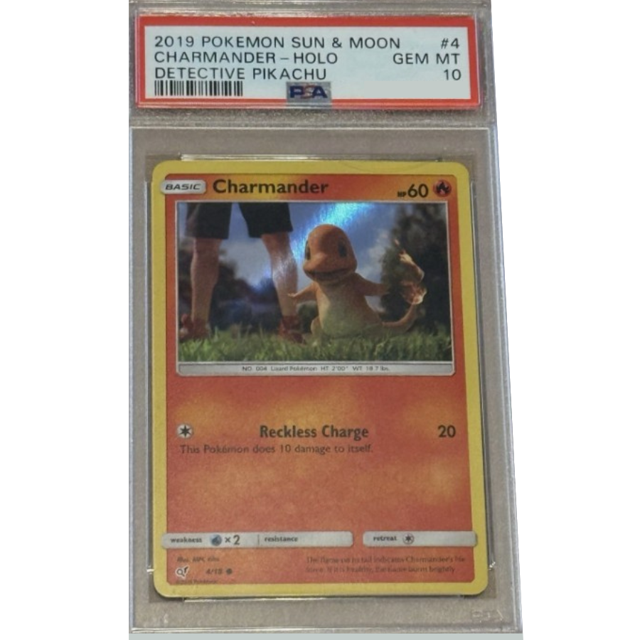 Charmander Holo Detective Pikachu PSA 10