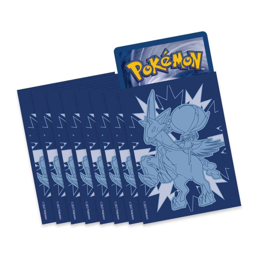 Chilling Reign Pokemon Center Elite Trainer Box Card Sleeves - Ice Rider Calyrex (65 Pack)