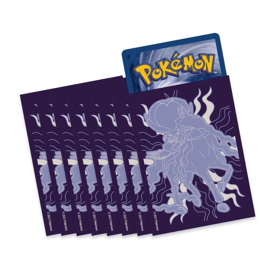 Chilling Reign Pokemon Center Elite Trainer Box Card Sleeves - Shadow Rider Calyrex (65 Pack)