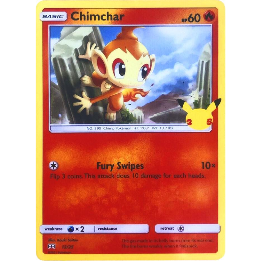 Chimchar 12/25 McDonalds 25th Anniversary