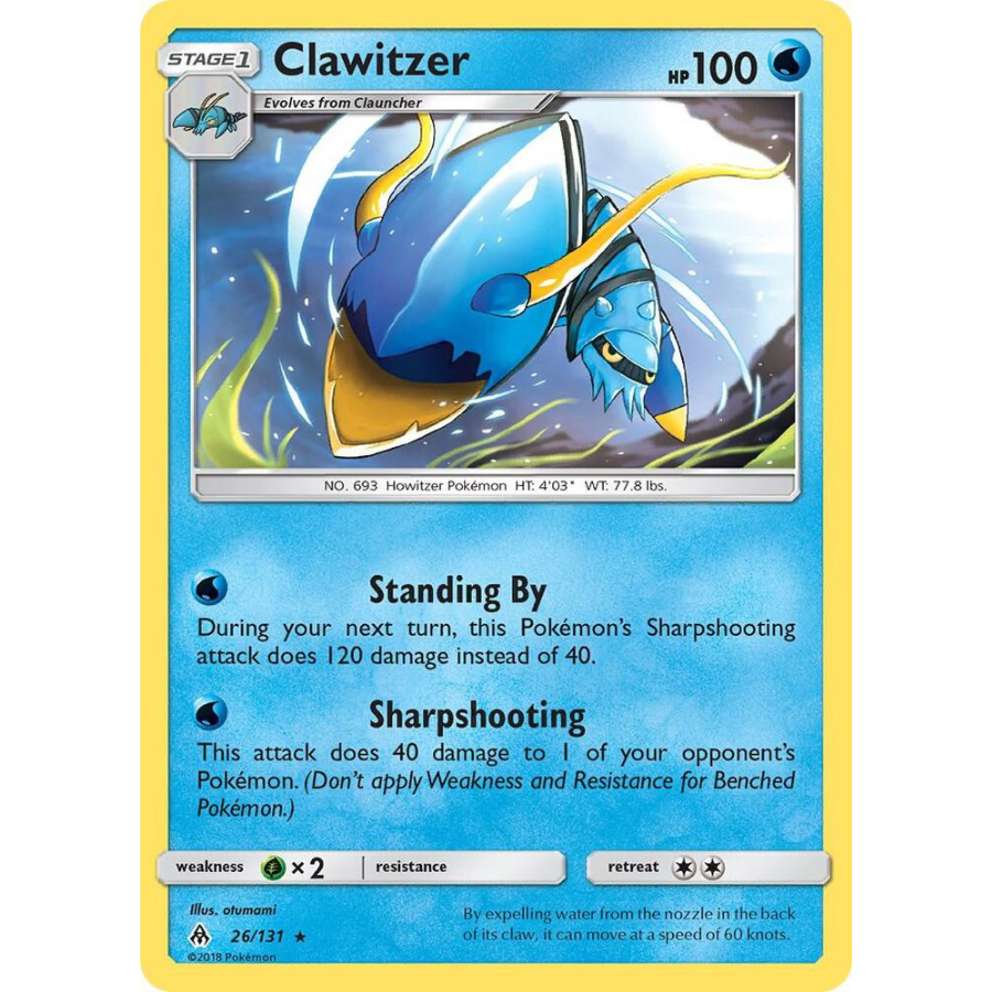 Clawitzer 26/131 Forbidden Light [NM]