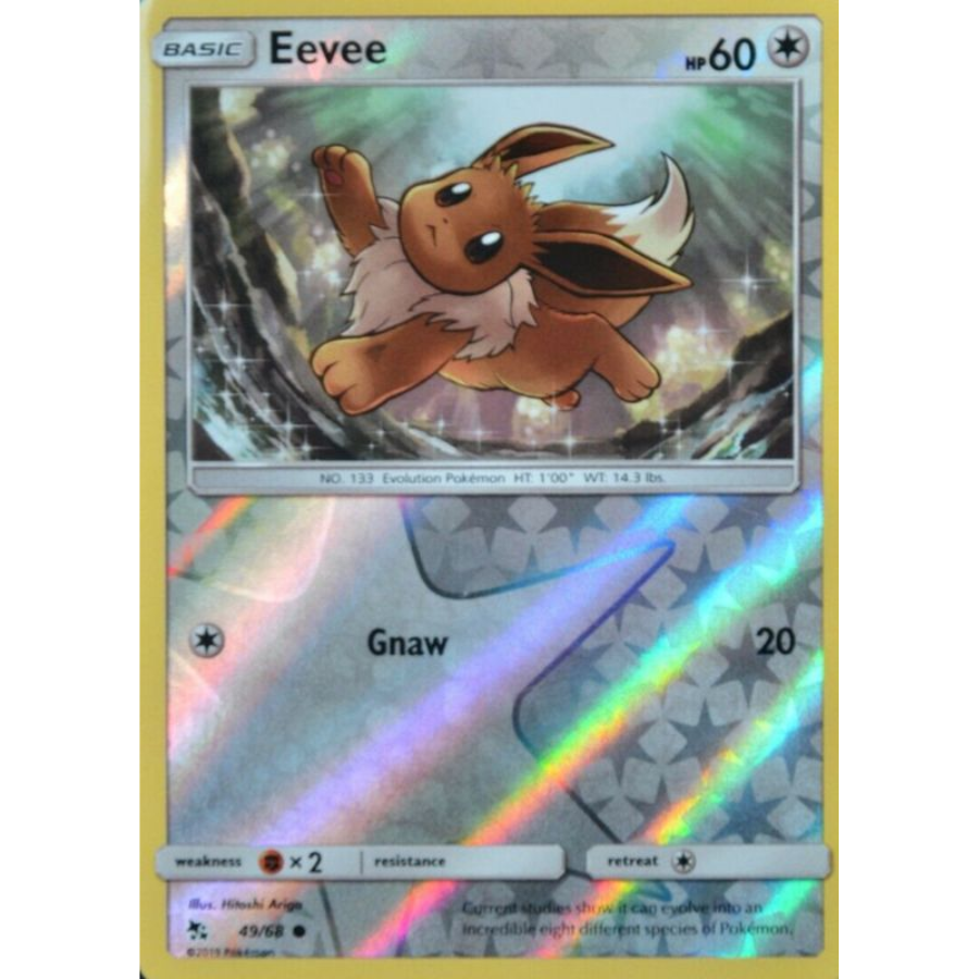 Eevee 49 Reverse Holo Hidden Fates