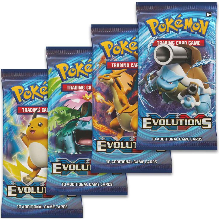 Evolutions Booster Pack Art Set of 4