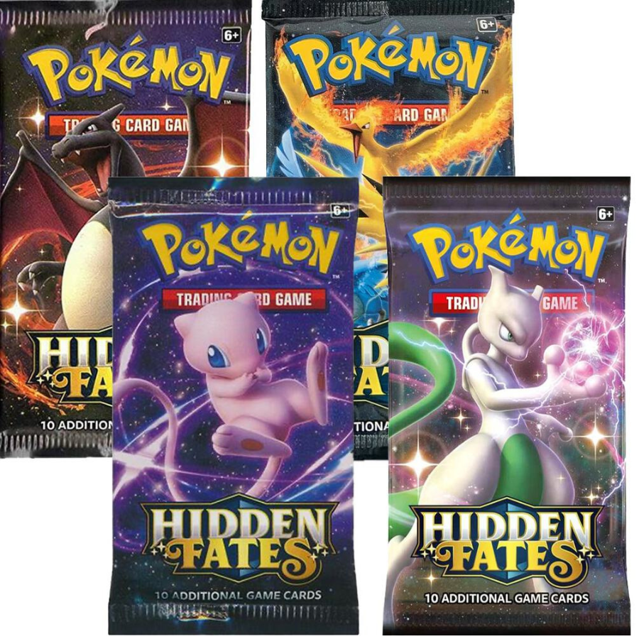 Hidden Fates Booster Pack Art Set of 4