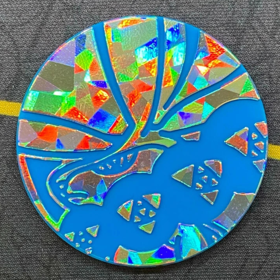 Ice Rider Calyrex Blue Cracked ice Jumbo Coin