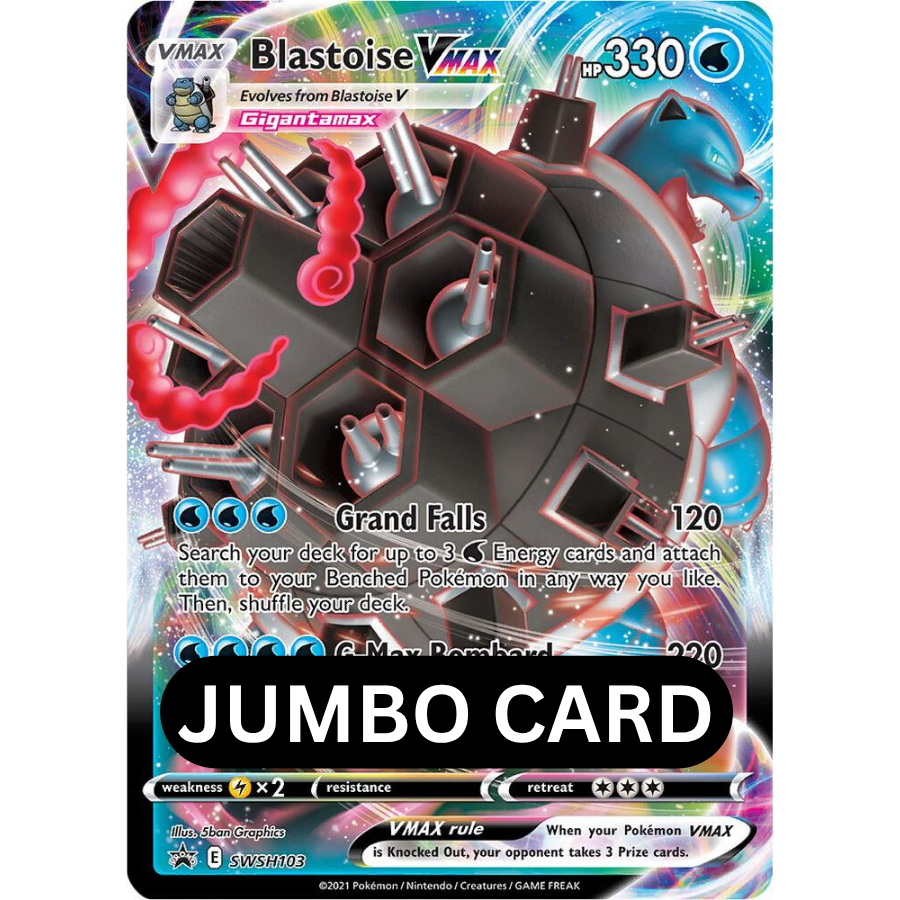 JUMBO Blastoise VMAX SWSH103 Black Star Promo [NM]