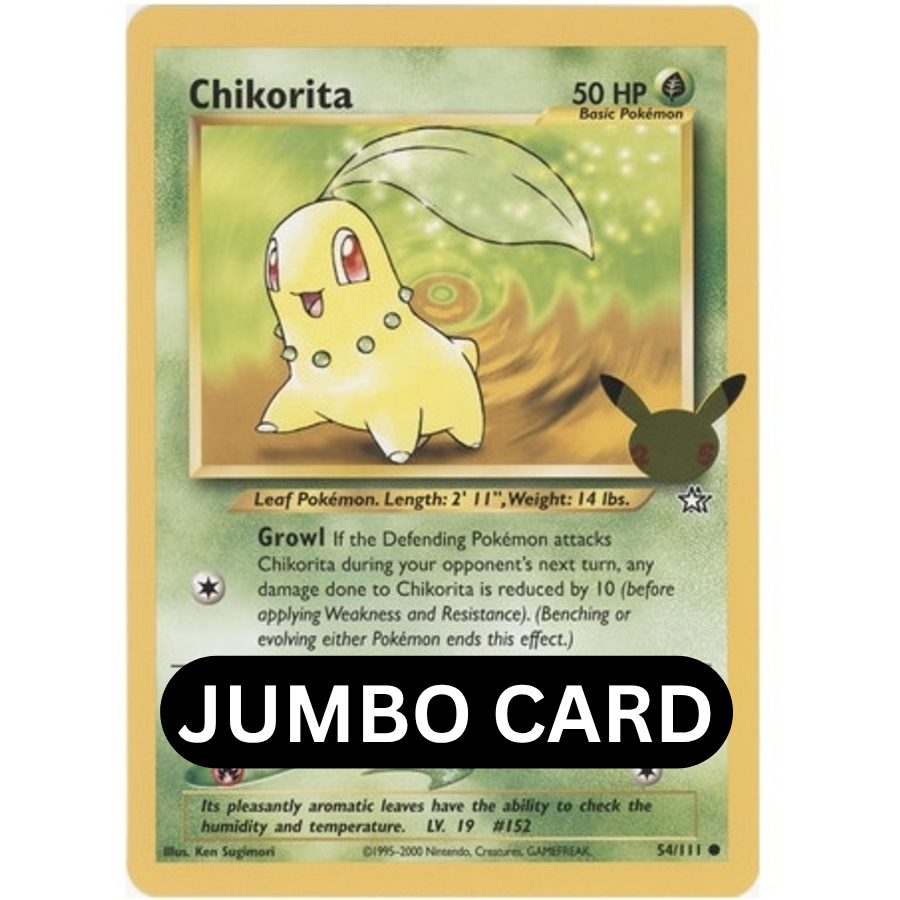 JUMBO Chikorita 54/111 Celebrations First Partner Pack [NM]