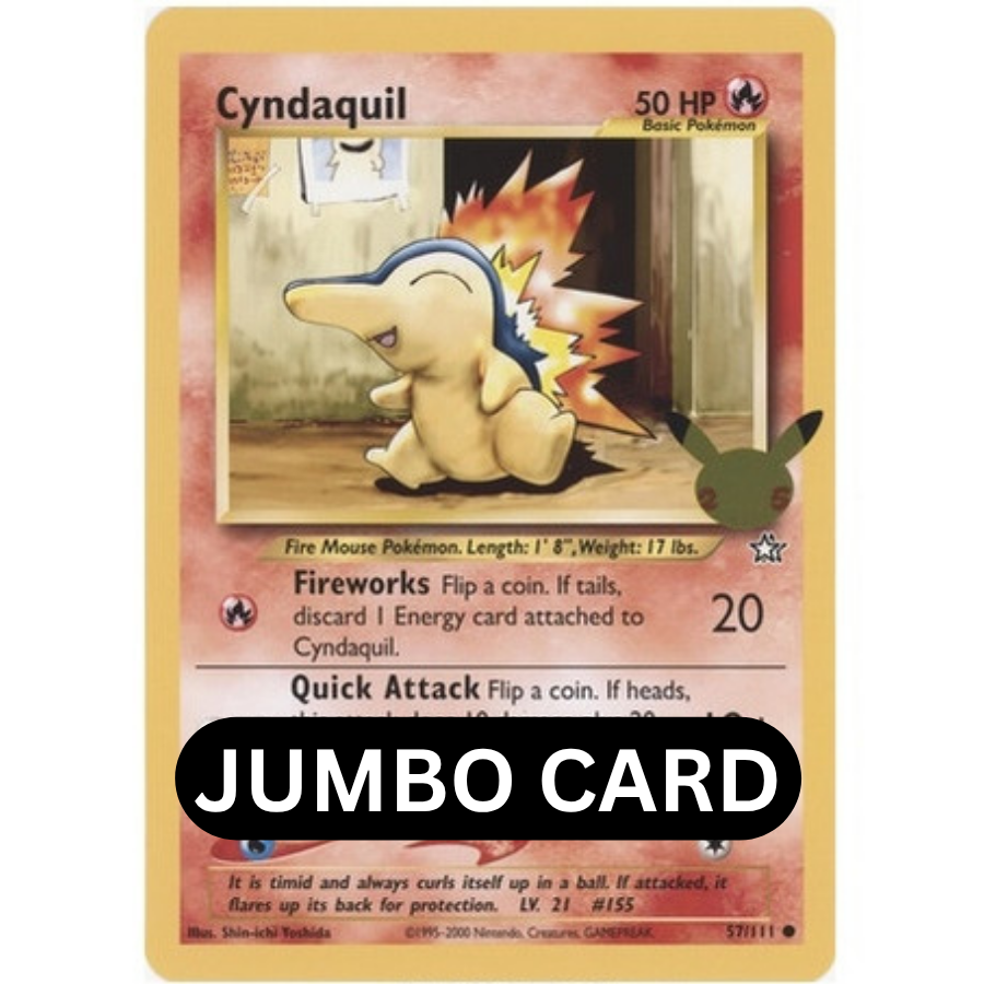 JUMBO Cyndaquil 57/111 Celebrations First Partner Pack [NM]
