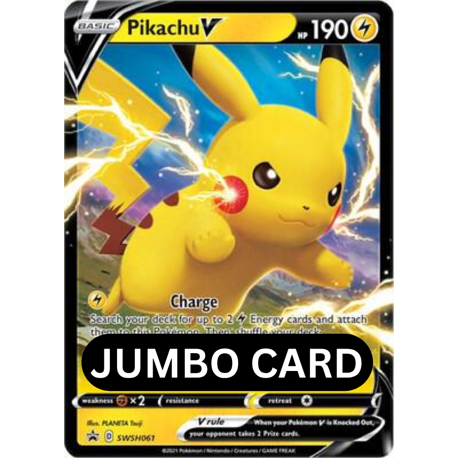 JUMBO Pikachu V SWSH061 Black Star Promo [NM]