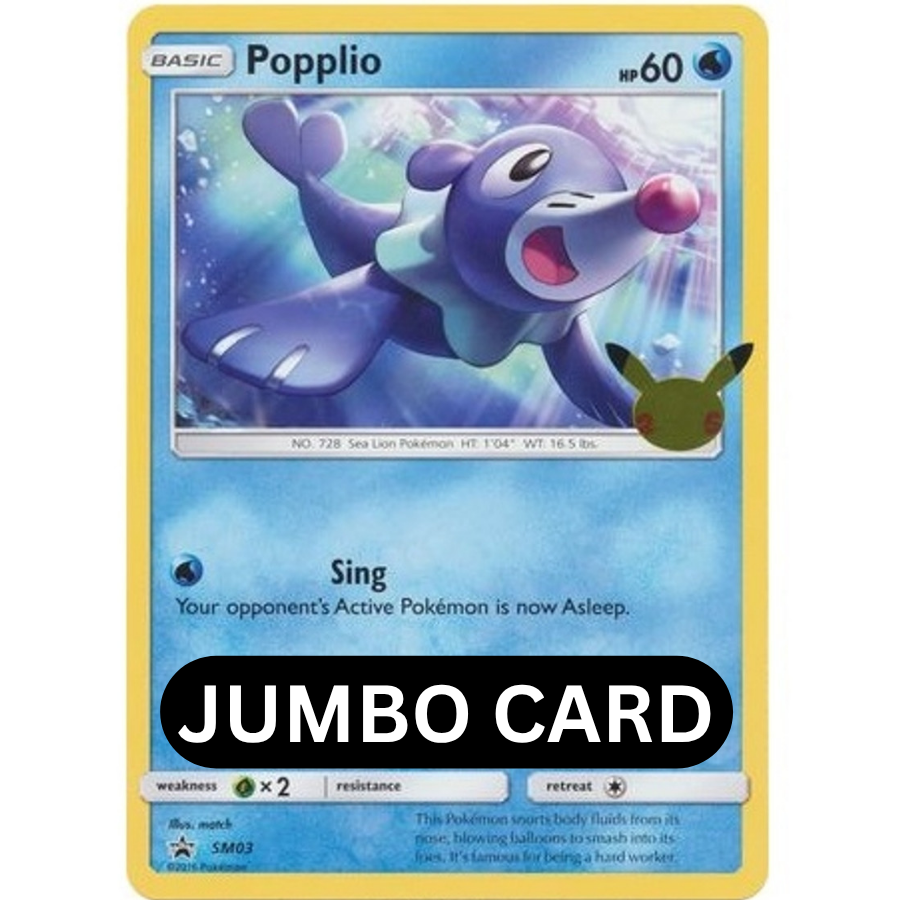 JUMBO Popplio SM03 Celebrations First Partner Pack [NM]