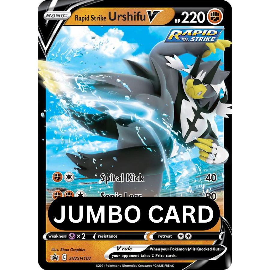 JUMBO Rapid Strike Urshifu V SWSH107 Black Star Promo [NM]