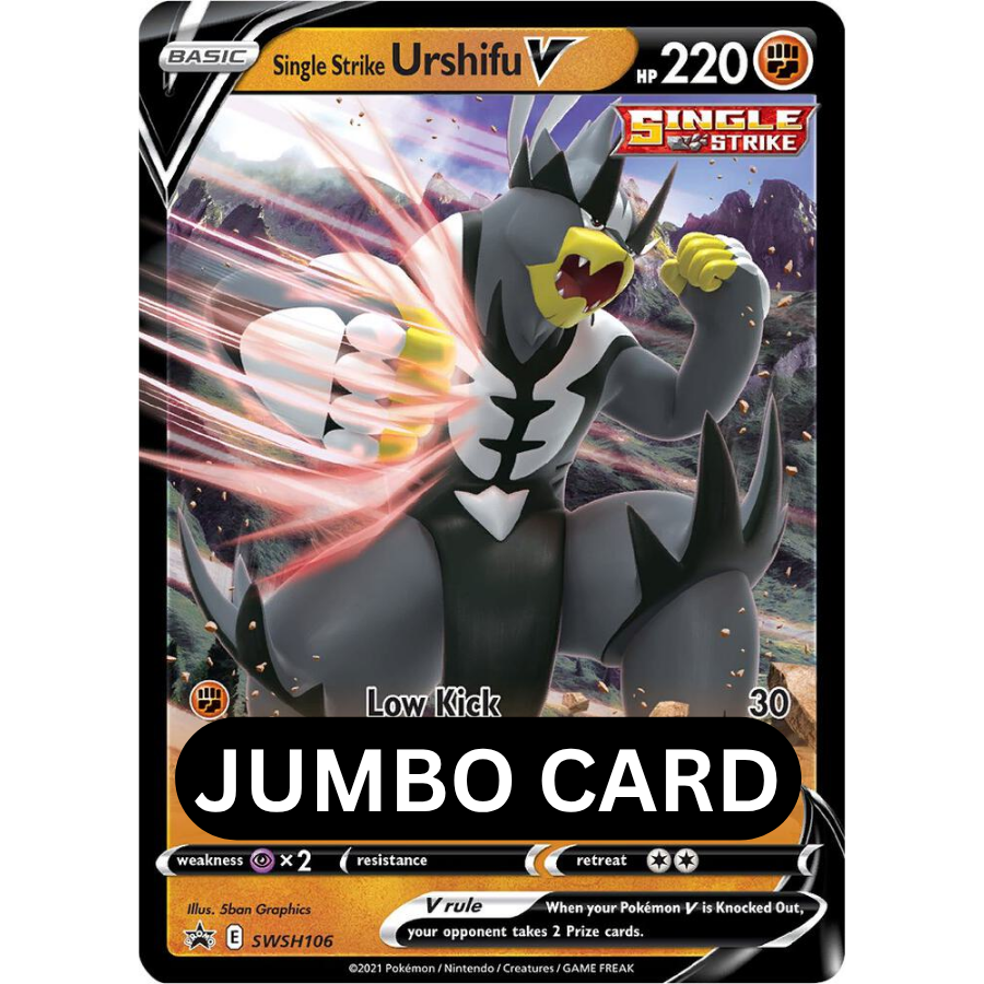JUMBO Single Strike Urshifu V SWSH106 Black Star Promo [NM]