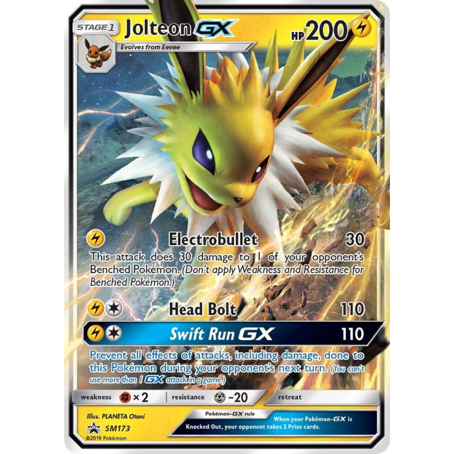 Jolteon GX - SM173 Black Star Promo