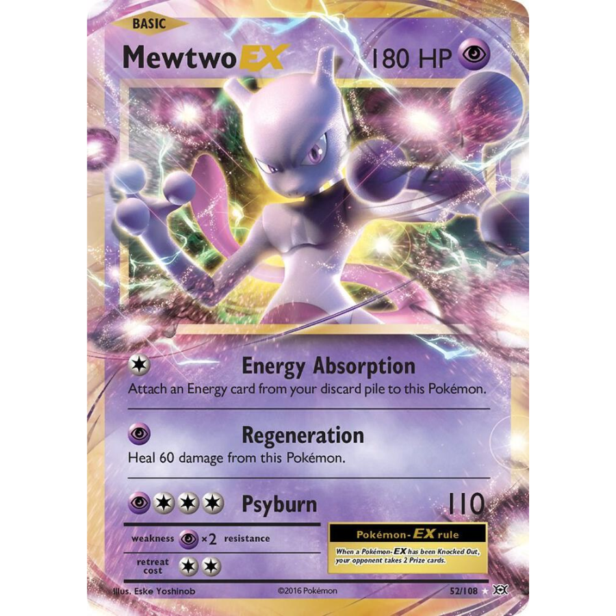 Mewtwo EX 52/108 Evolutions [NM]