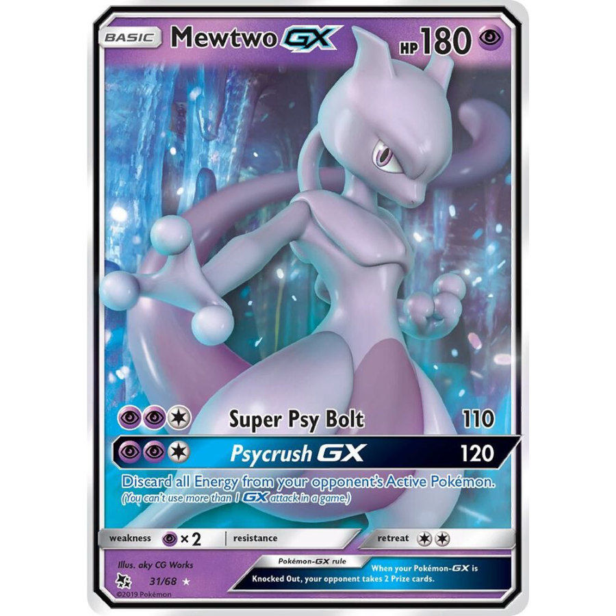Mewtwo GX 31 Hidden Fates