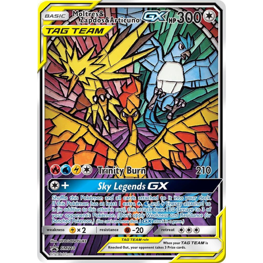 Moltres & Zapdos & Articuno GX SM210 Sealed