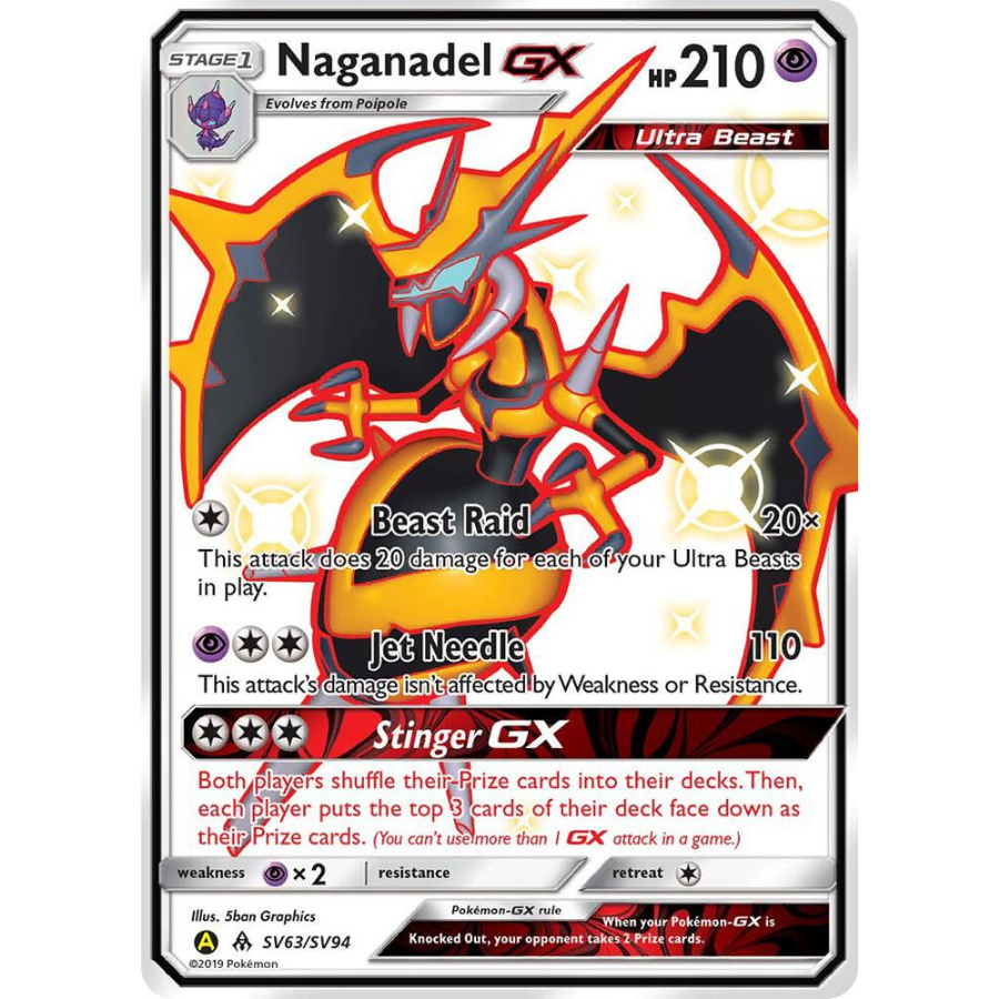 Naganadel GX SV63 Hidden Fates
