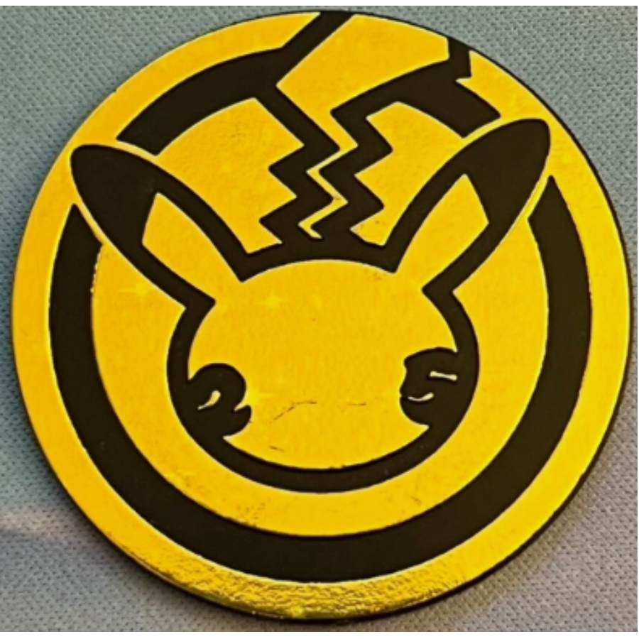 Pikachu 25th Anniversary Jumbo Coin Gold