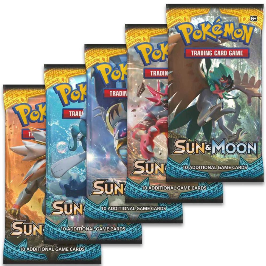 Sun & Moon Base Booster Pack Art Set of 5