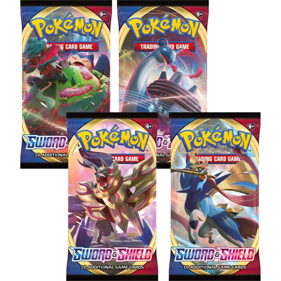 Sword & Shield Base Booster Pack Art Set of 4