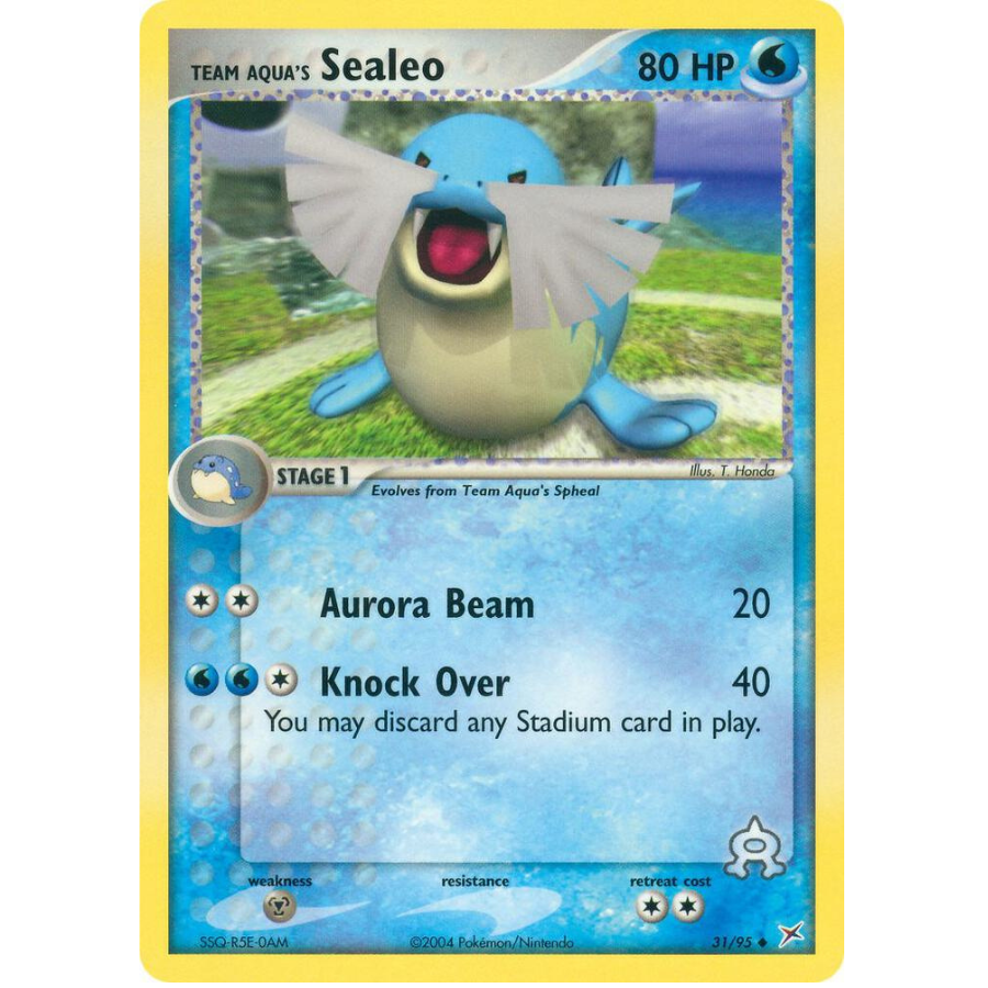Team Aqua's Sealeo 31/95 Team Magma vs Team Aqua [DMG]