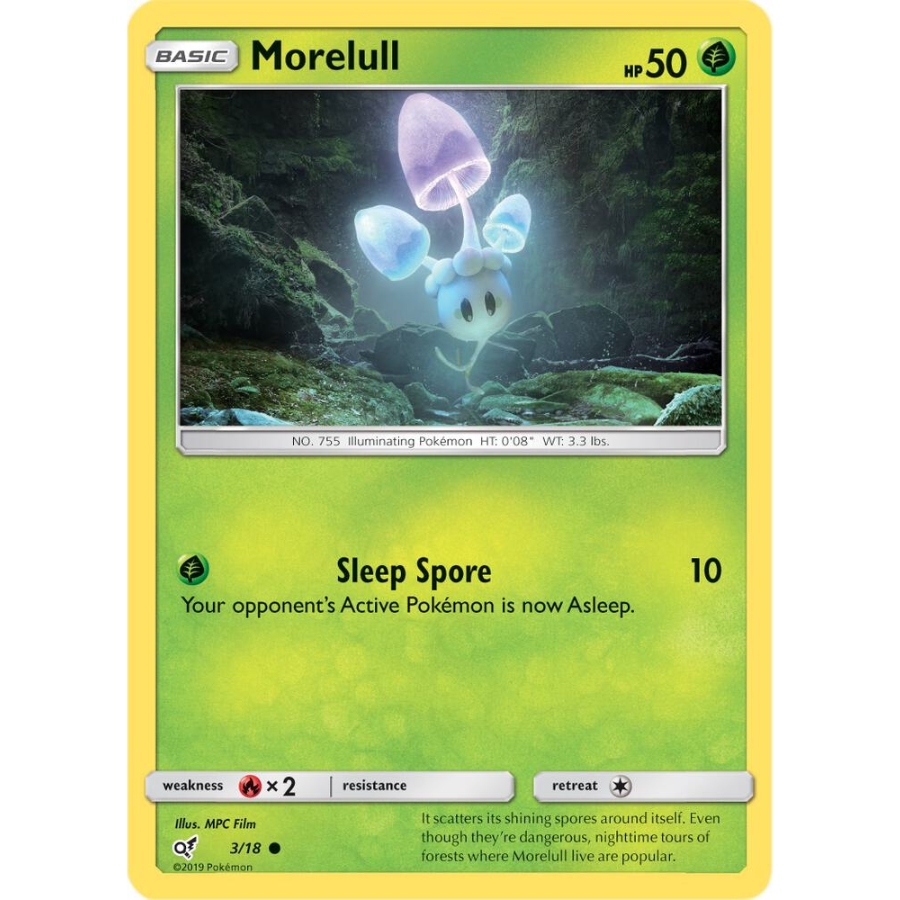 Morelull Holo 3/18 Detective Pikachu [NM]