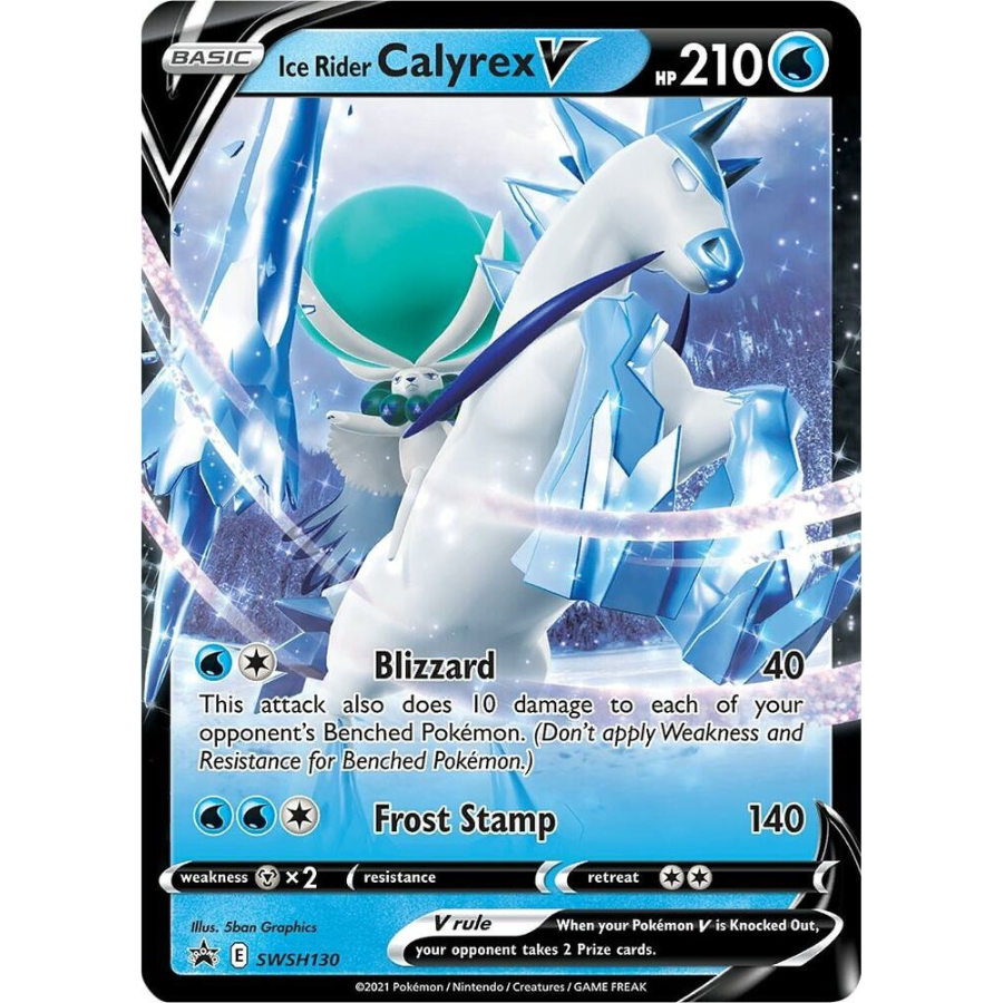 Ice Rider Calyrex V SWSH130 Black Star Promo [NM]