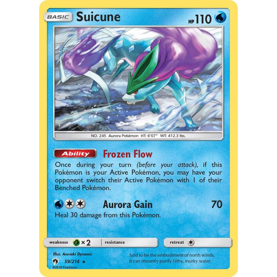 Suicune 59/214 Holo Lost Thunder [NM]