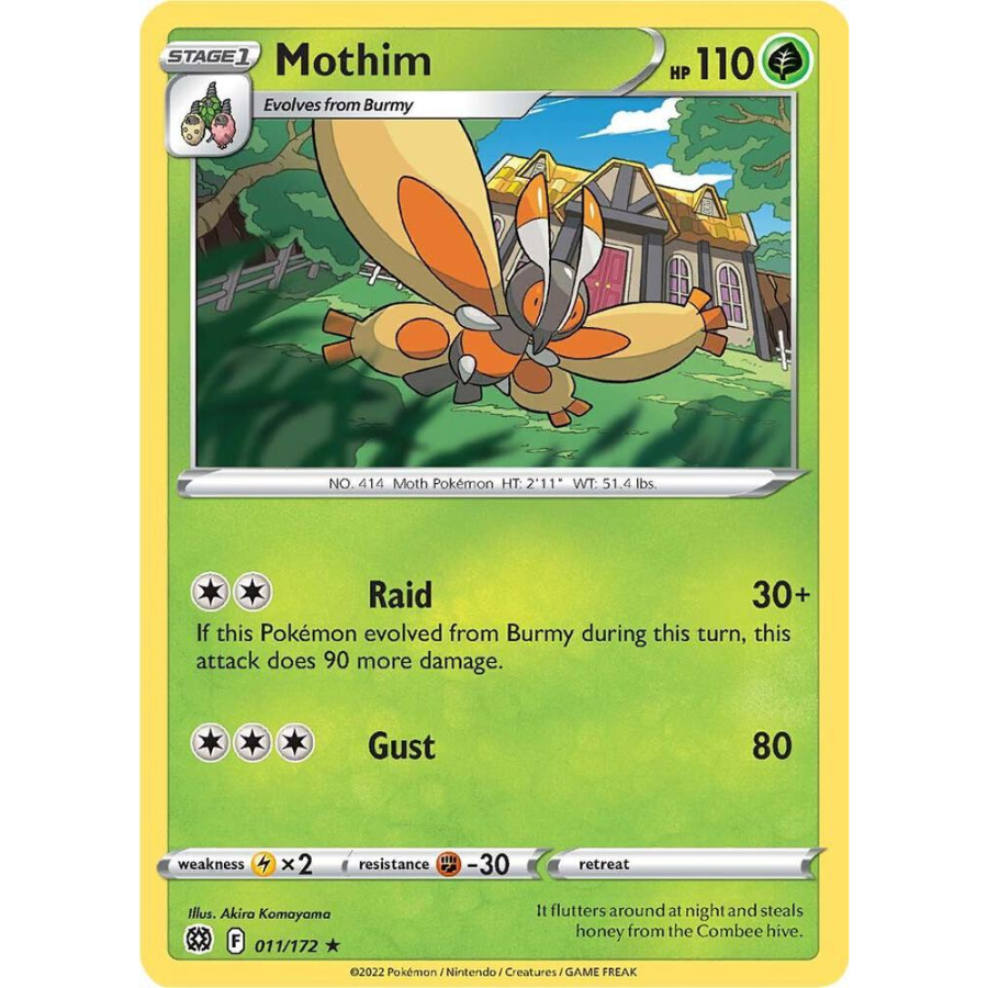 Mothim 011/172 Brilliant Stars [NM]